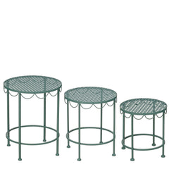 Marseille Plant Table Green – Set Of 3