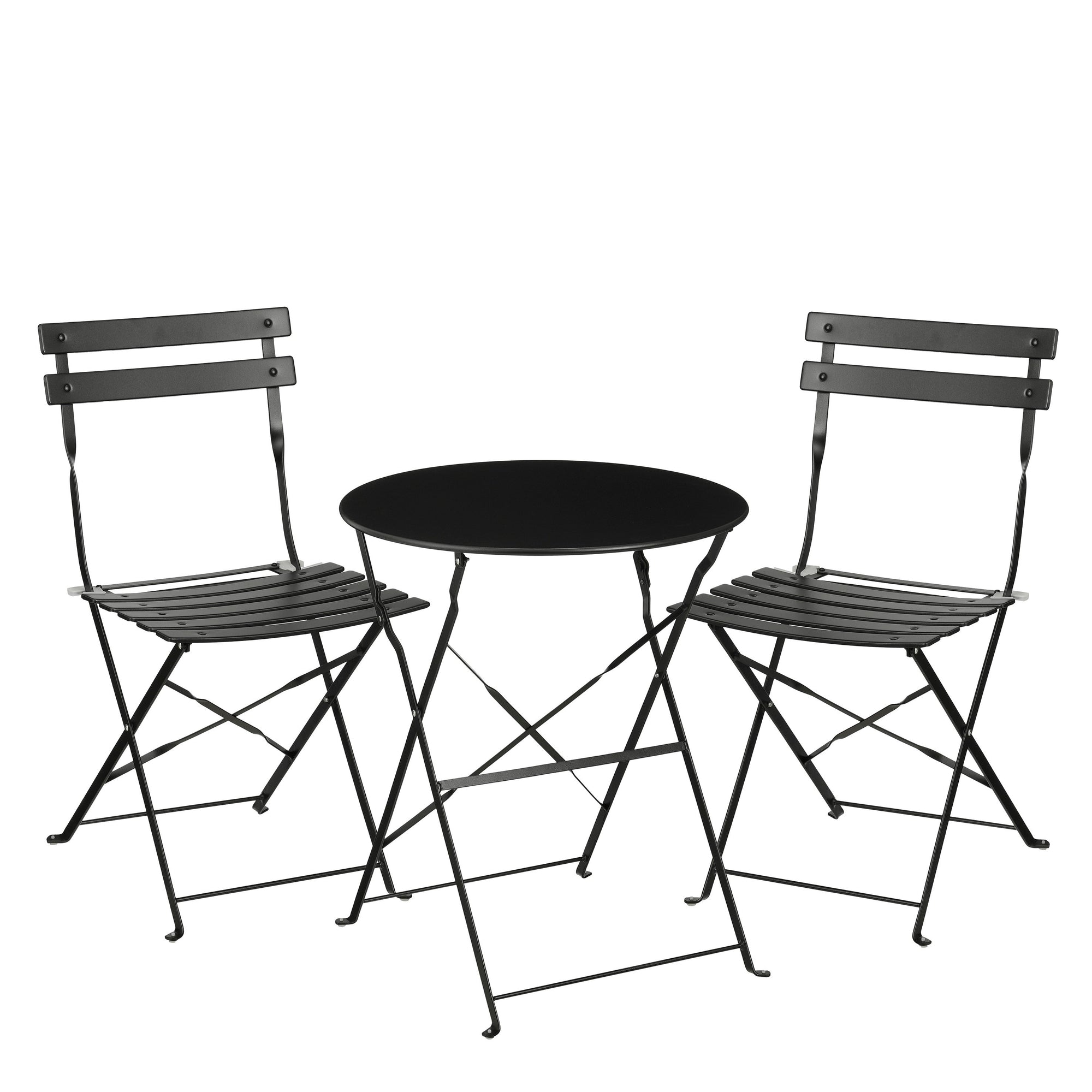 Laurence Bistro Set Black 3 Pieces