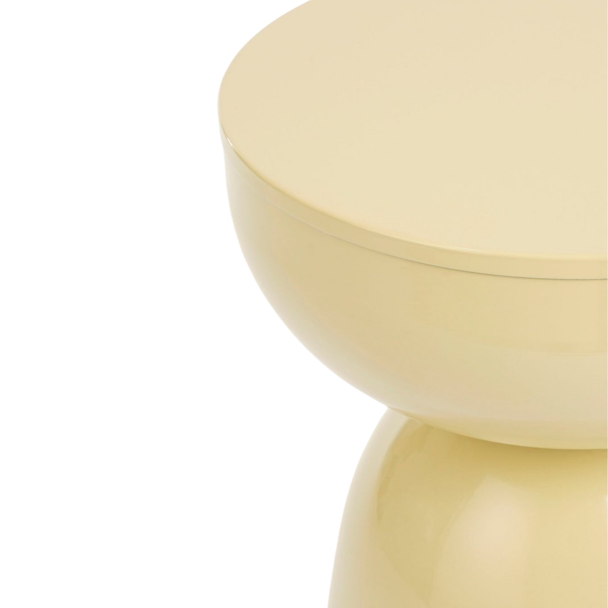 Elliot Bijzettafel - H45 X Ø32 Cm - Ijzer - Beige