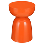 Elliot Bijzettafel- H45 X Ø32 Cm - Ijzer - Oranje