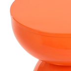 Elliot Bijzettafel- H45 X Ø32 Cm - Ijzer - Oranje