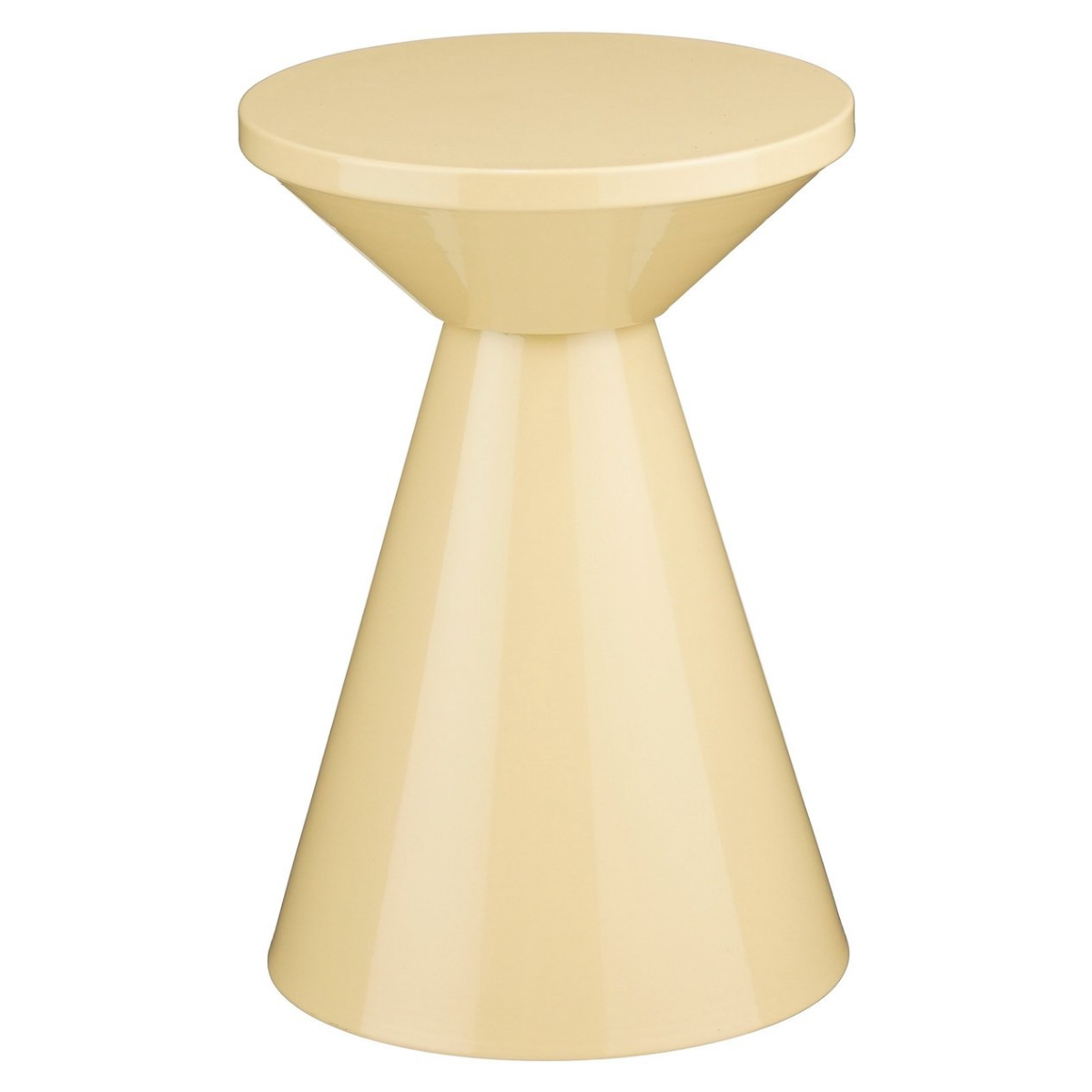 Jim Bijzettafel - H45 X Ø31 Cm - Ijzer - Beige