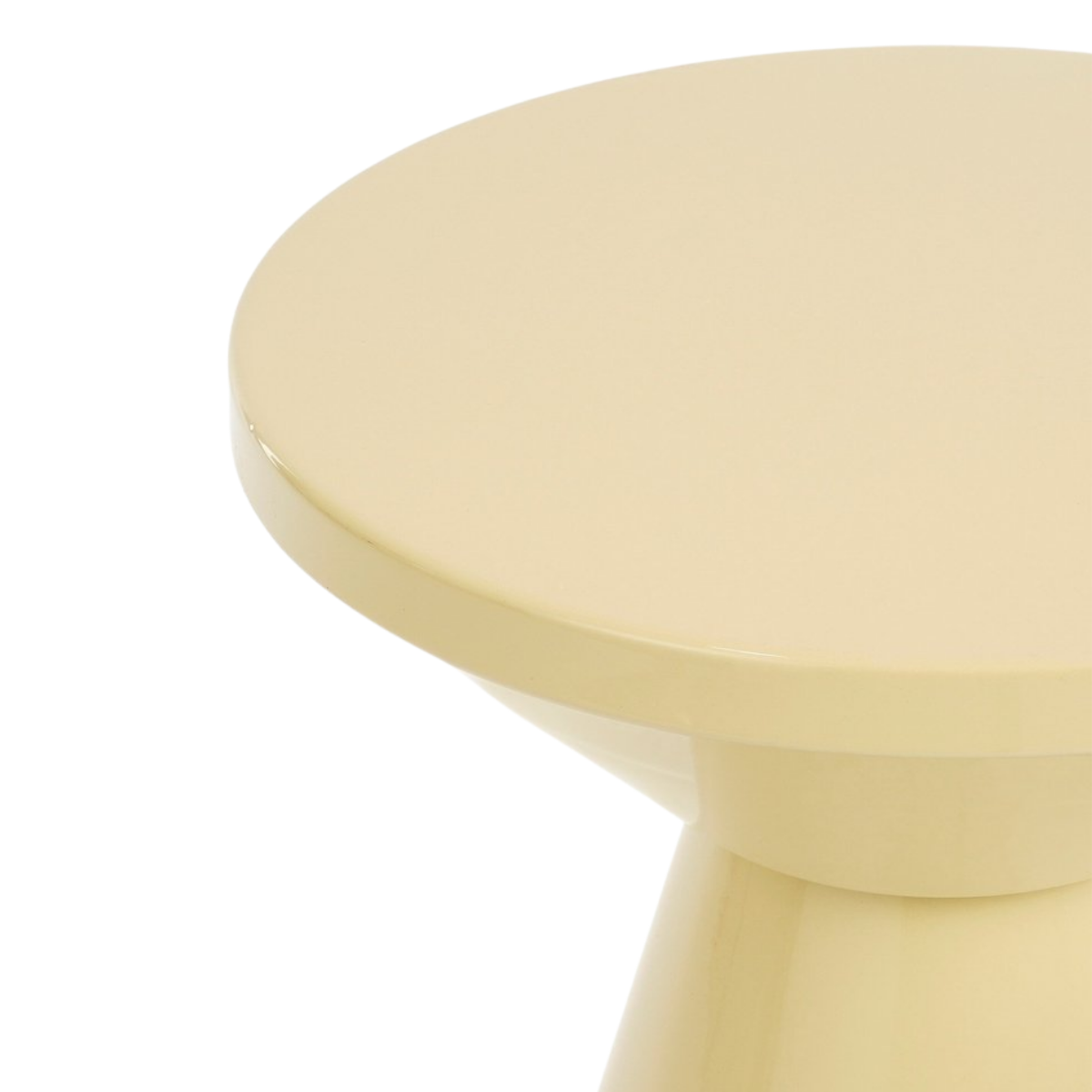 Jim Bijzettafel - H45 X Ø31 Cm - Ijzer - Beige