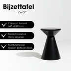 Jim Bijzettafel - H45 X Ø31 Cm - Ijzer - Zwart