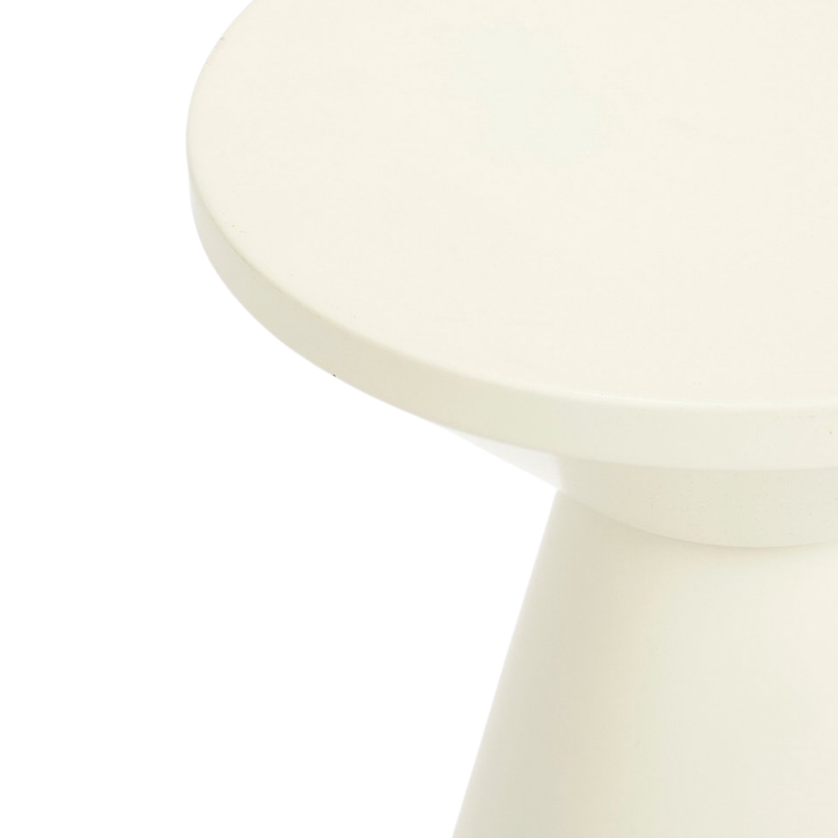 Jim Bijzettafel - H45 X Ø31 Cm - Ijzer - Off-White