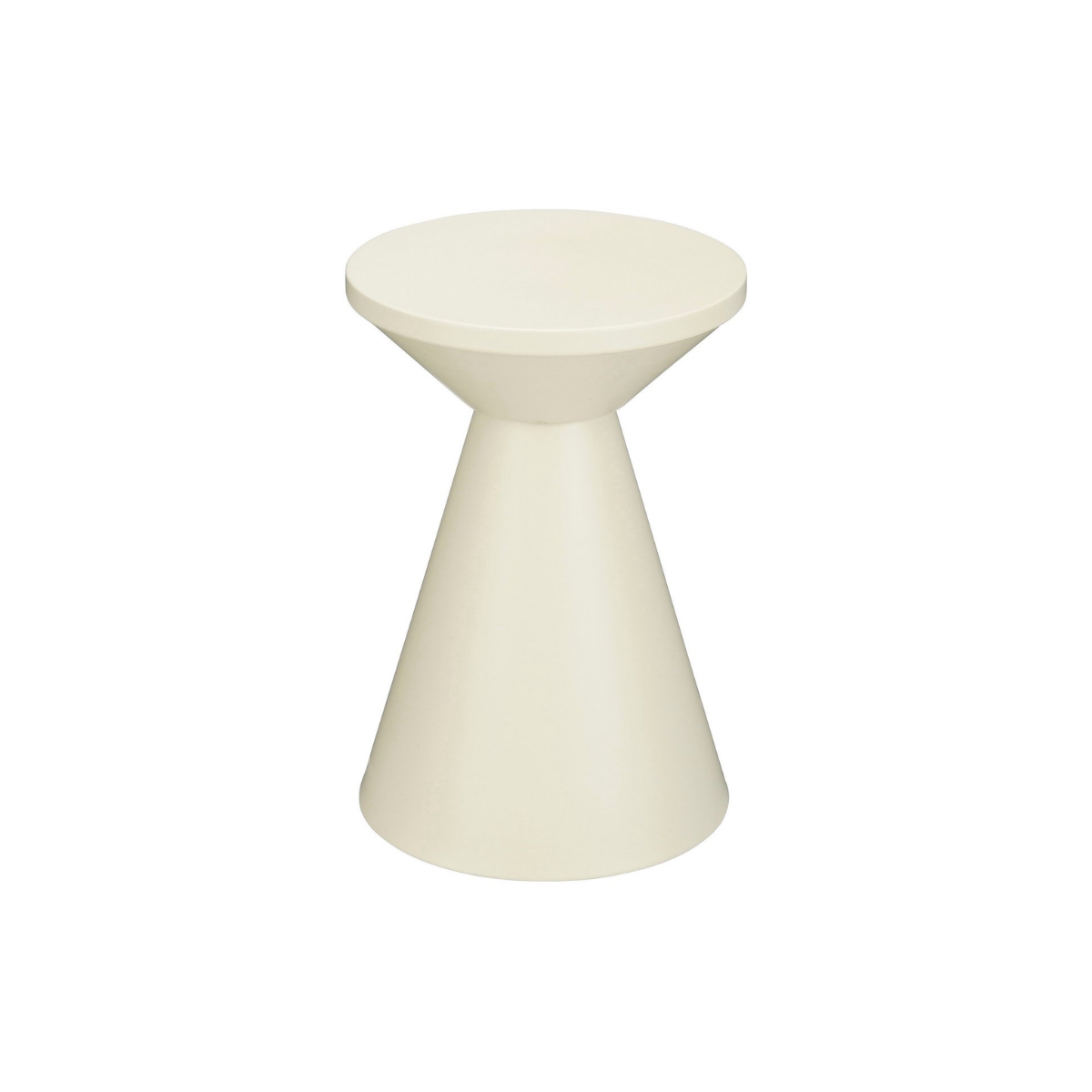 Jim Bijzettafel - H45 X Ø31 Cm - Ijzer - Off-White