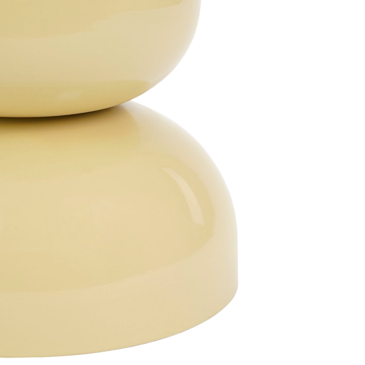 Luna Bijzettafel - H46 X Ø32 Cm - Ijzer - Beige