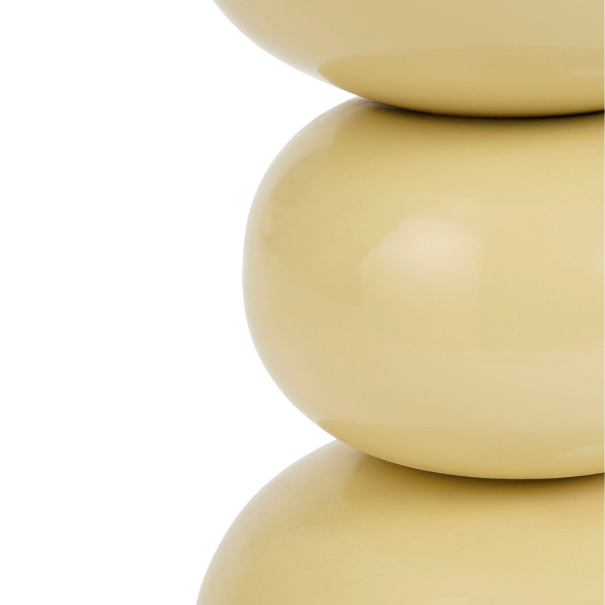 Luna Bijzettafel - H46 X Ø32 Cm - Ijzer - Beige