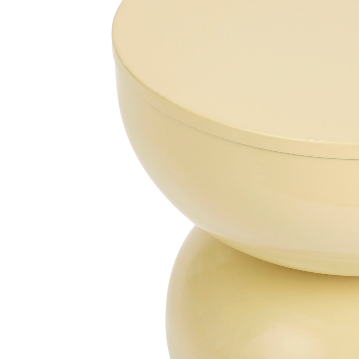 Luna Bijzettafel - H46 X Ø32 Cm - Ijzer - Beige