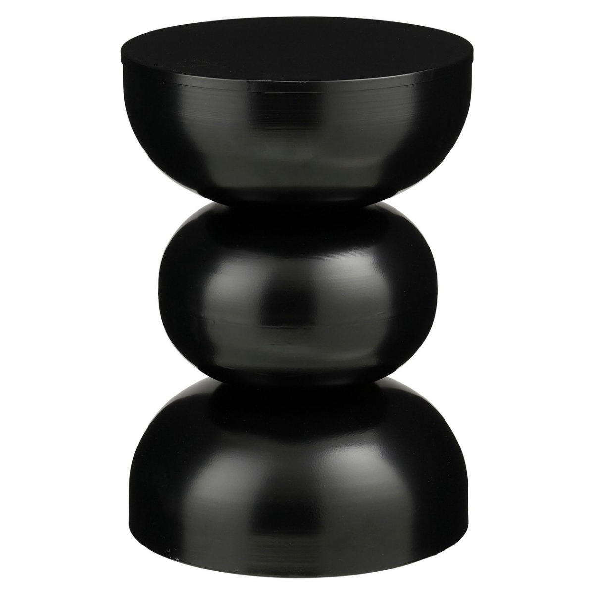 Luna Bijzettafel - H46 X Ø32 Cm - Ijzer - Zwart