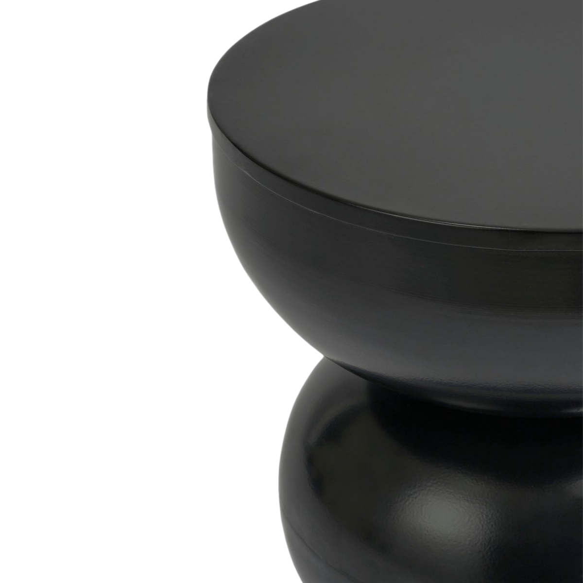 Luna Bijzettafel - H46 X Ø32 Cm - Ijzer - Zwart