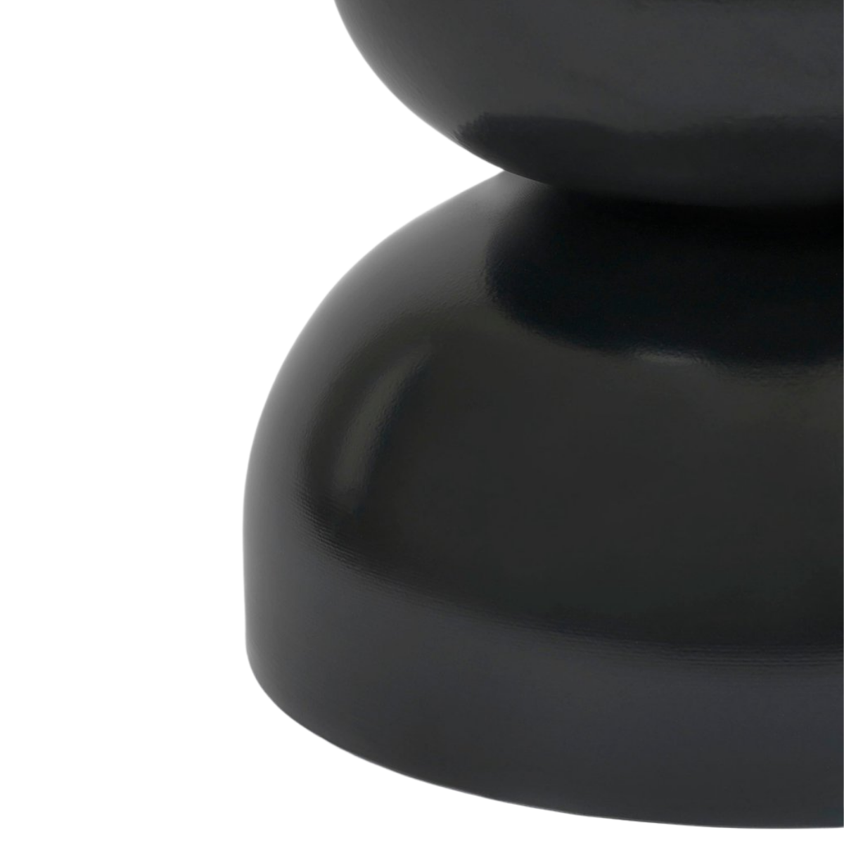 Luna Bijzettafel - H46 X Ø32 Cm - Ijzer - Zwart