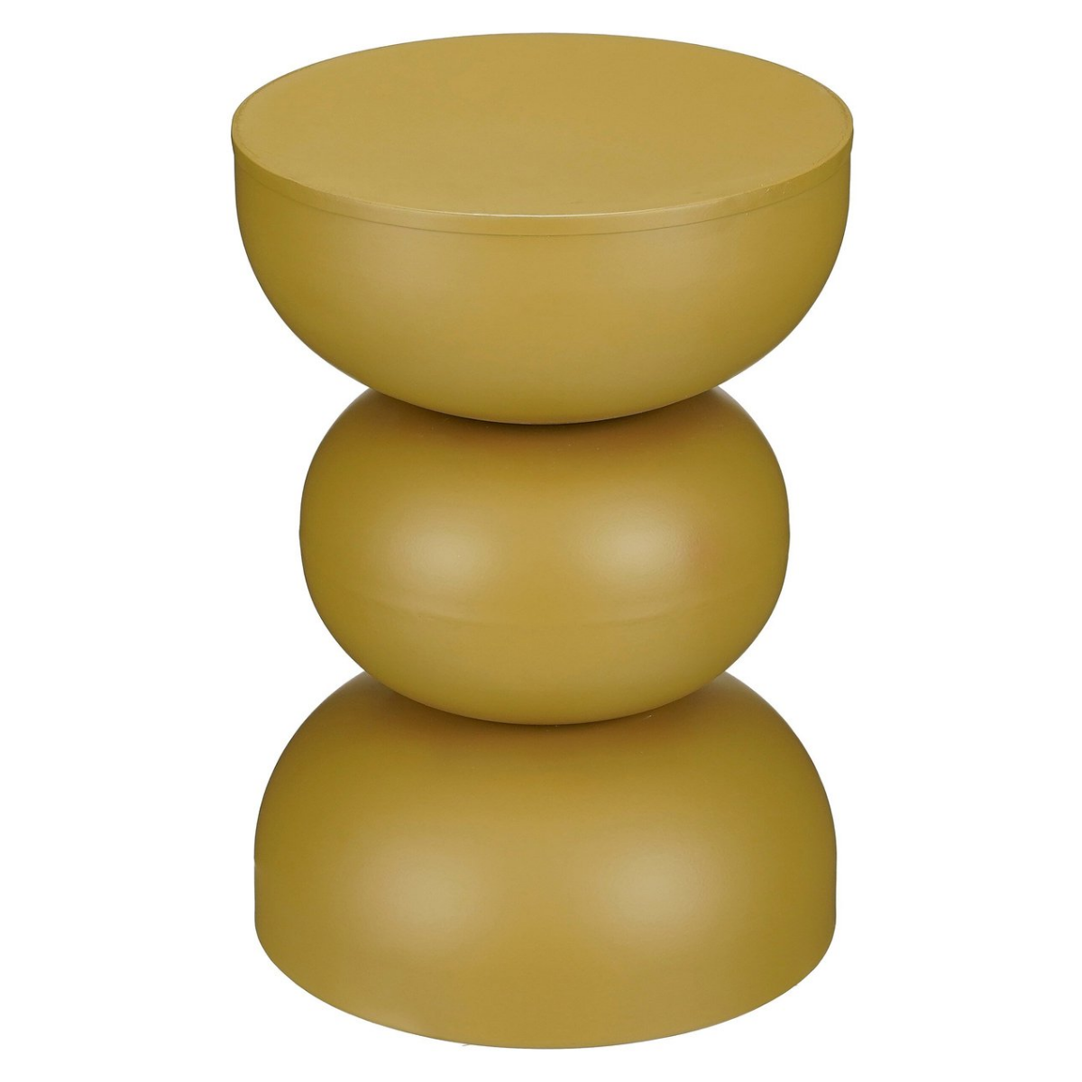 Luna Bijzettafel - H46 X Ø32 Cm - Ijzer - Oker