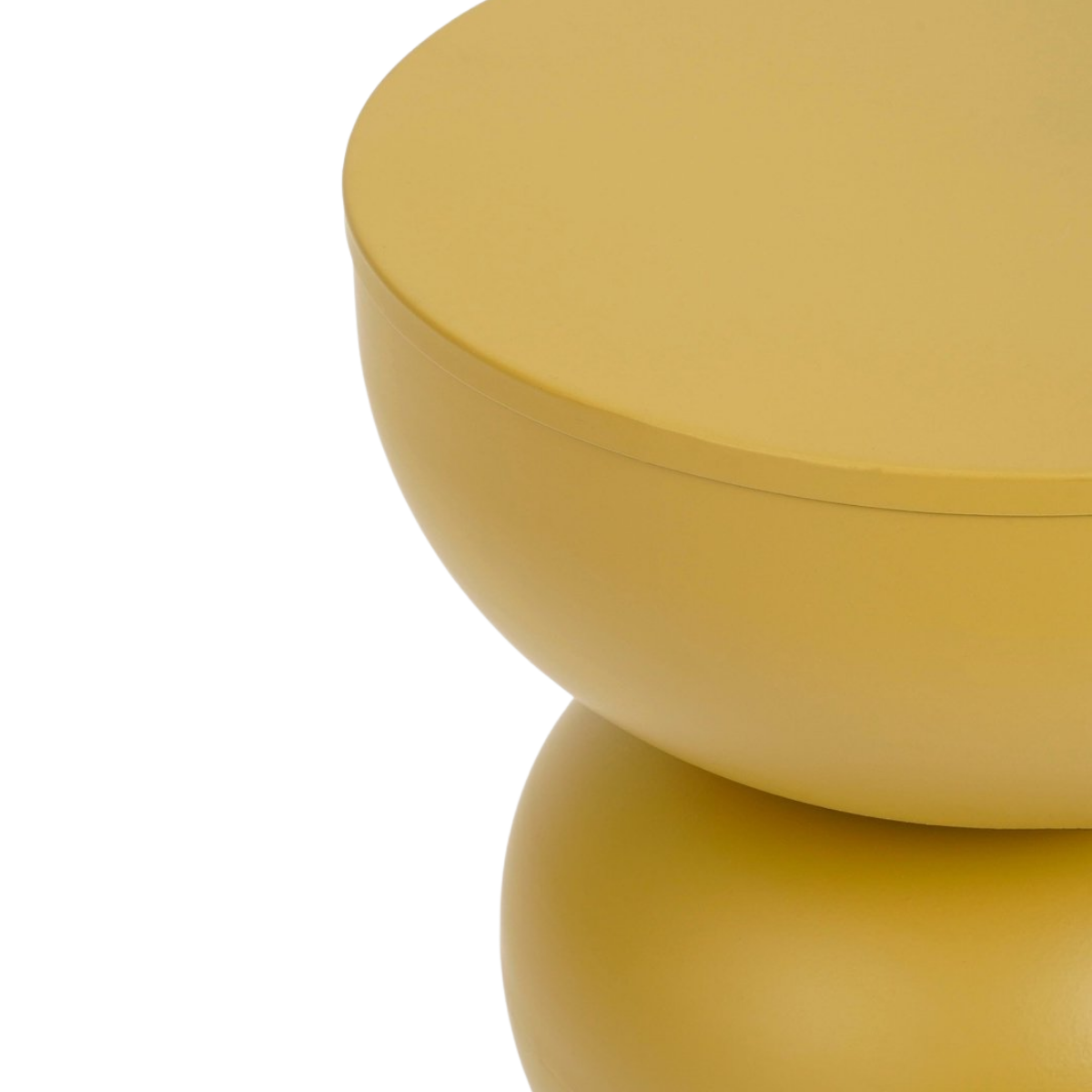 Luna Bijzettafel - H46 X Ø32 Cm - Ijzer - Oker