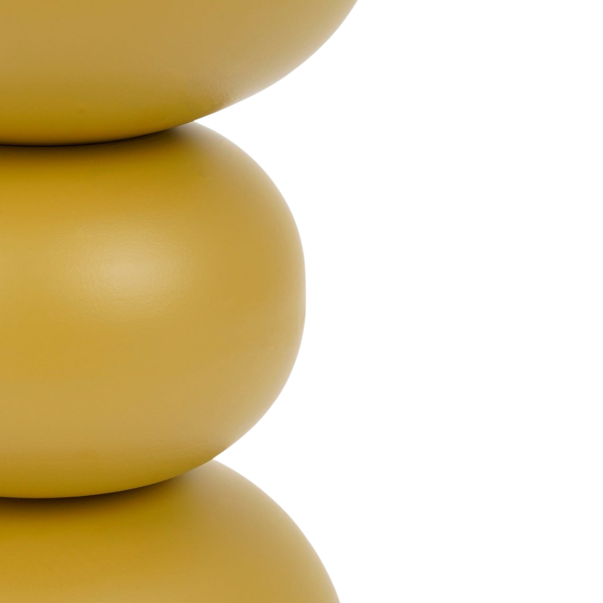 Luna Bijzettafel - H46 X Ø32 Cm - Ijzer - Oker