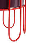 Dione Pot Round D. Red Set Of 2 - H35Xd25,5Cm