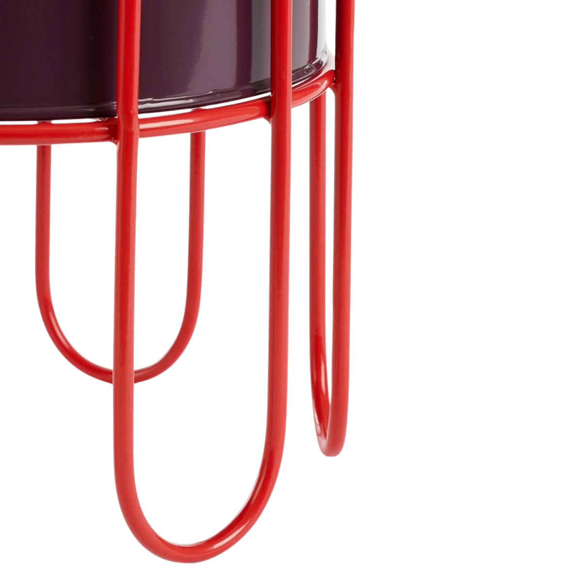 Dione Pot Round D. Red Set Of 2 - H35Xd25,5Cm