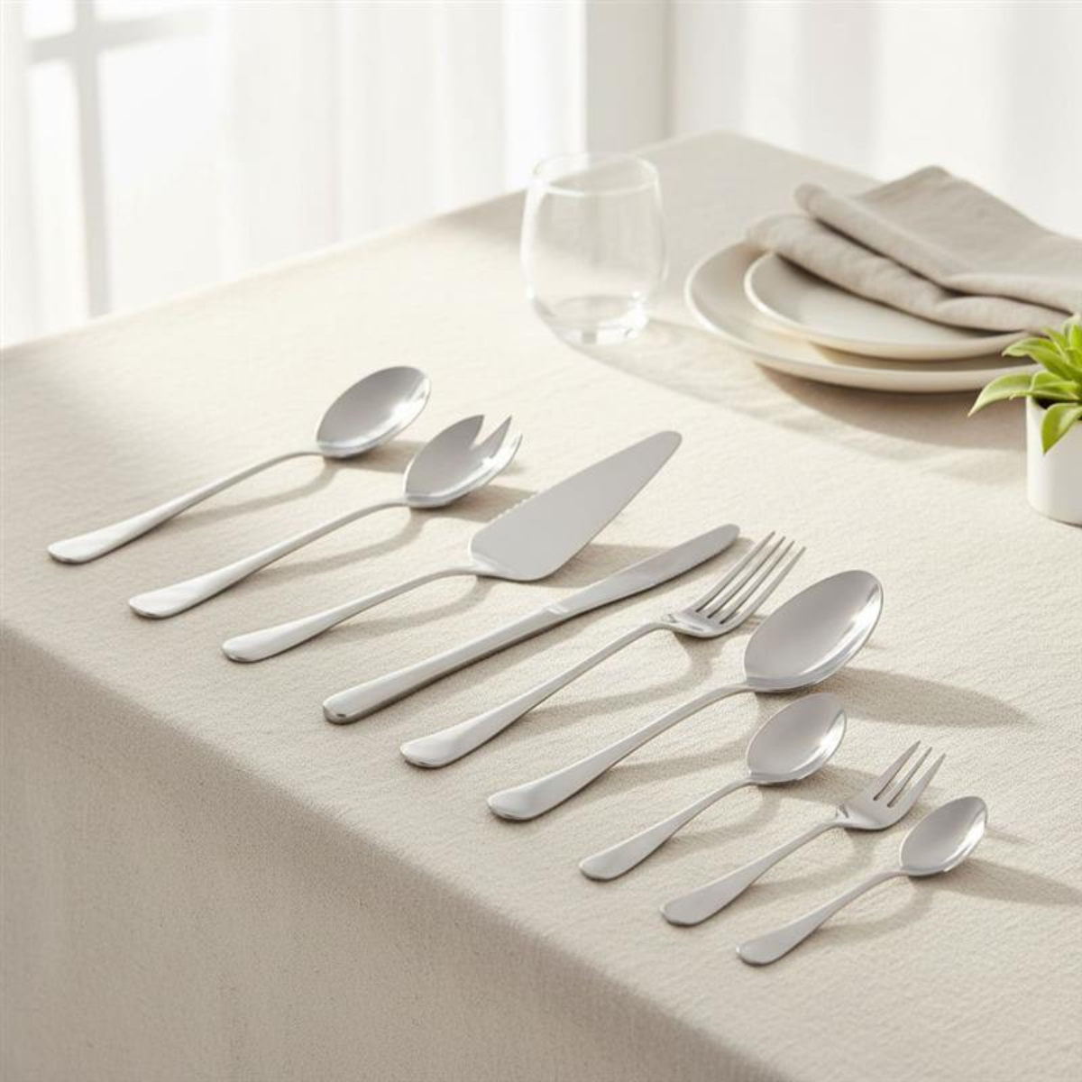 ALPINA BESTEKSET 75-DELIG RVS VOOR 12 PERSONEN - Tuincentrum Lopik