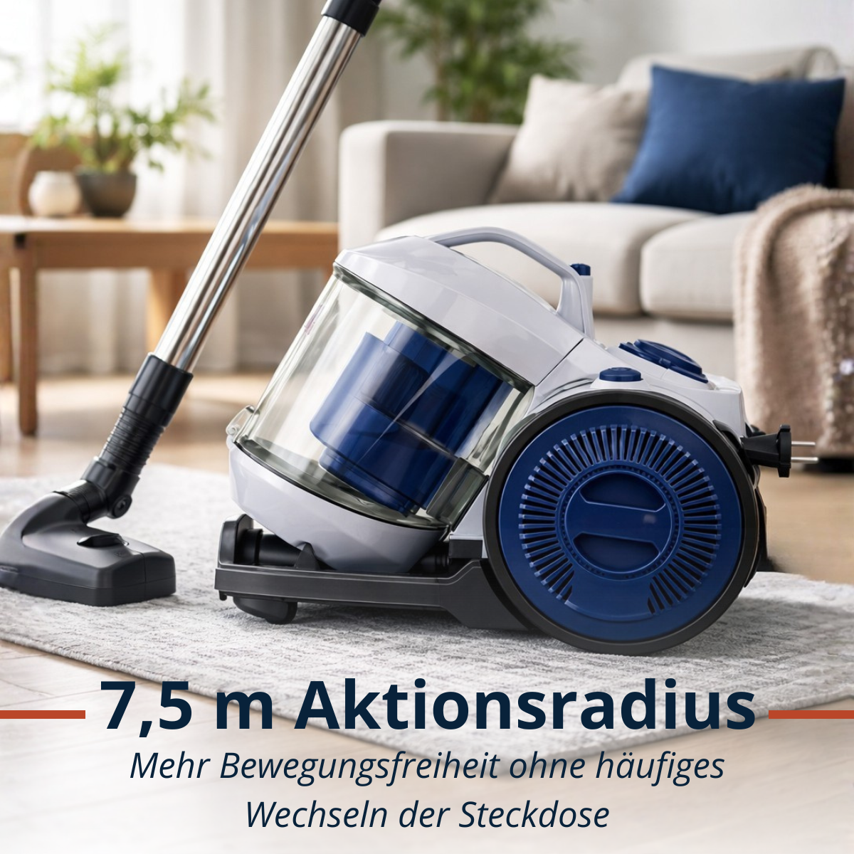 Vacuum Cleaner Bagless Blue Dd2511