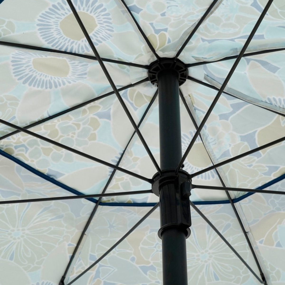 Parasol Flower Blue - H238Xd220Cm