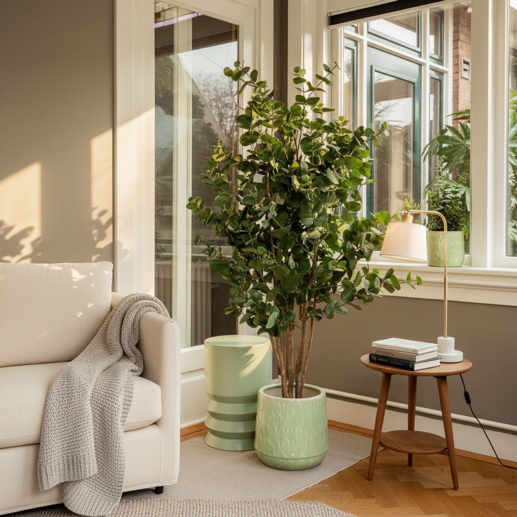 Eucalyptusboom In Pot Groen