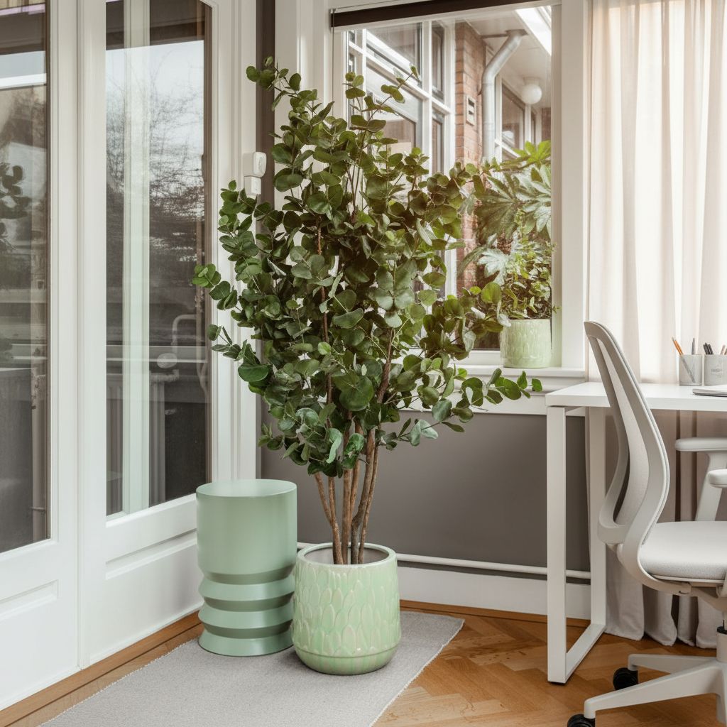 Eucalyptusboom In Pot Groen