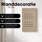 Wanddecoratie Donkerbruin Fsc Mix