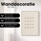 Wanddecoratie Off White Fsc Mix