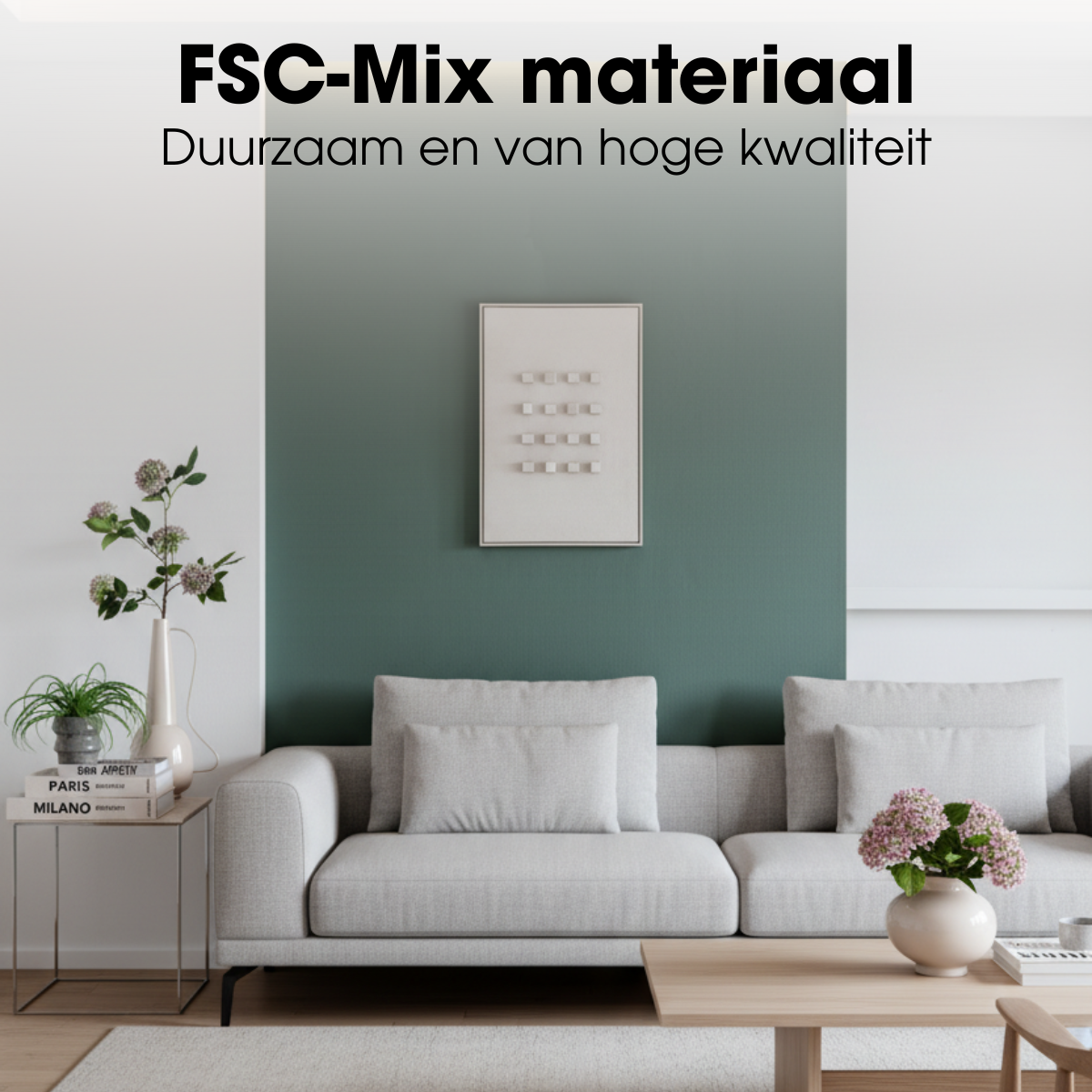 Wanddecoratie Off White Fsc Mix