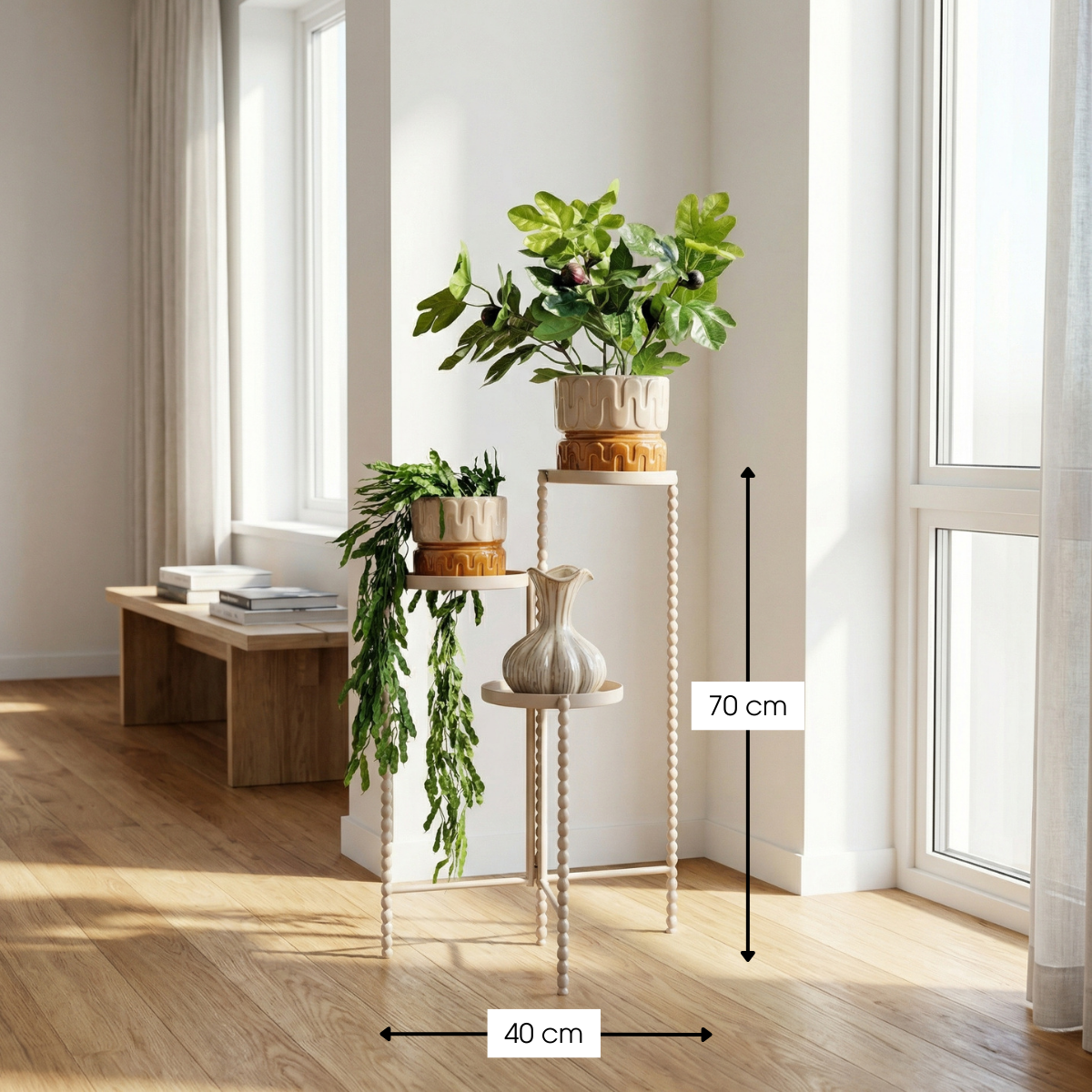 Salvo Plantenstandaard Beige