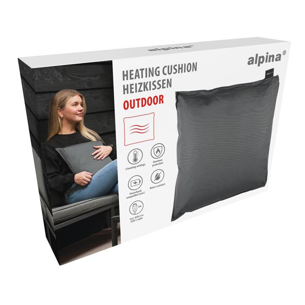 Heating Cushion Outdoor Grey