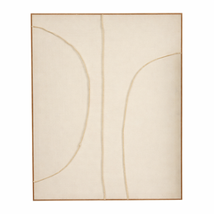 Wanddecoratie Beige Fsc 100%