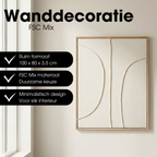 Wanddecoratie Beige Fsc 100%