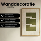 Wanddecoratie Groen Fsc 100%