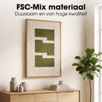 Wanddecoratie Groen Fsc 100%
