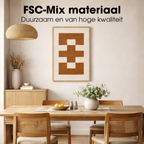 Wanddecoratie Bruin Fsc 100%