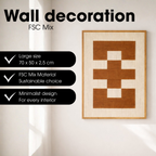 Wanddecoratie Bruin Fsc 100%