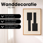Wanddecoratie Zwart Fsc 100%