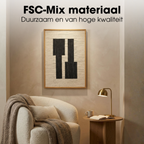 Wanddecoratie Zwart Fsc 100%