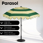 Parasol Strepen Groen