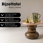 Zita Bijzettafel Bruin