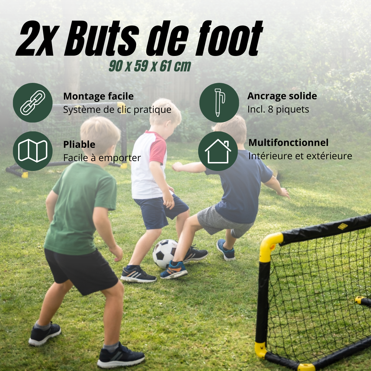 Goal Soccer 90X59X61Cm 2 Set [2X 8711252268804]