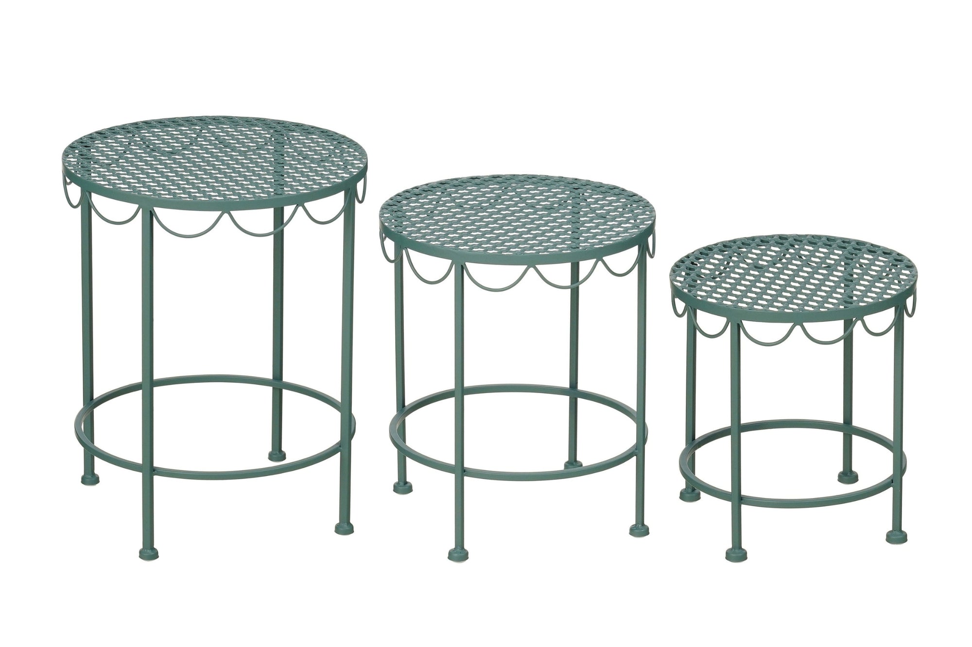 Marseille Plant Table Green – Set Of 3