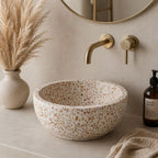River Waskom - Ø 25 Cm - Terrazzo - Beige