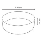Mira Waskom - Ø 36 Cm - Keramiek - Mat Wit