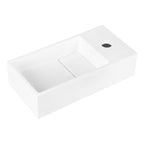 Solid Fontein - Solid Surface Wit - 36 X 18.5 X 9 Cm