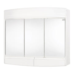 Topas-Eco Spiegelkast - 3-Deurs - Kunststof - 60 X 18 X 53 Cm - Wit