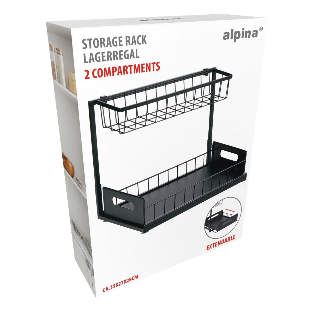 Storage Rack With Holder