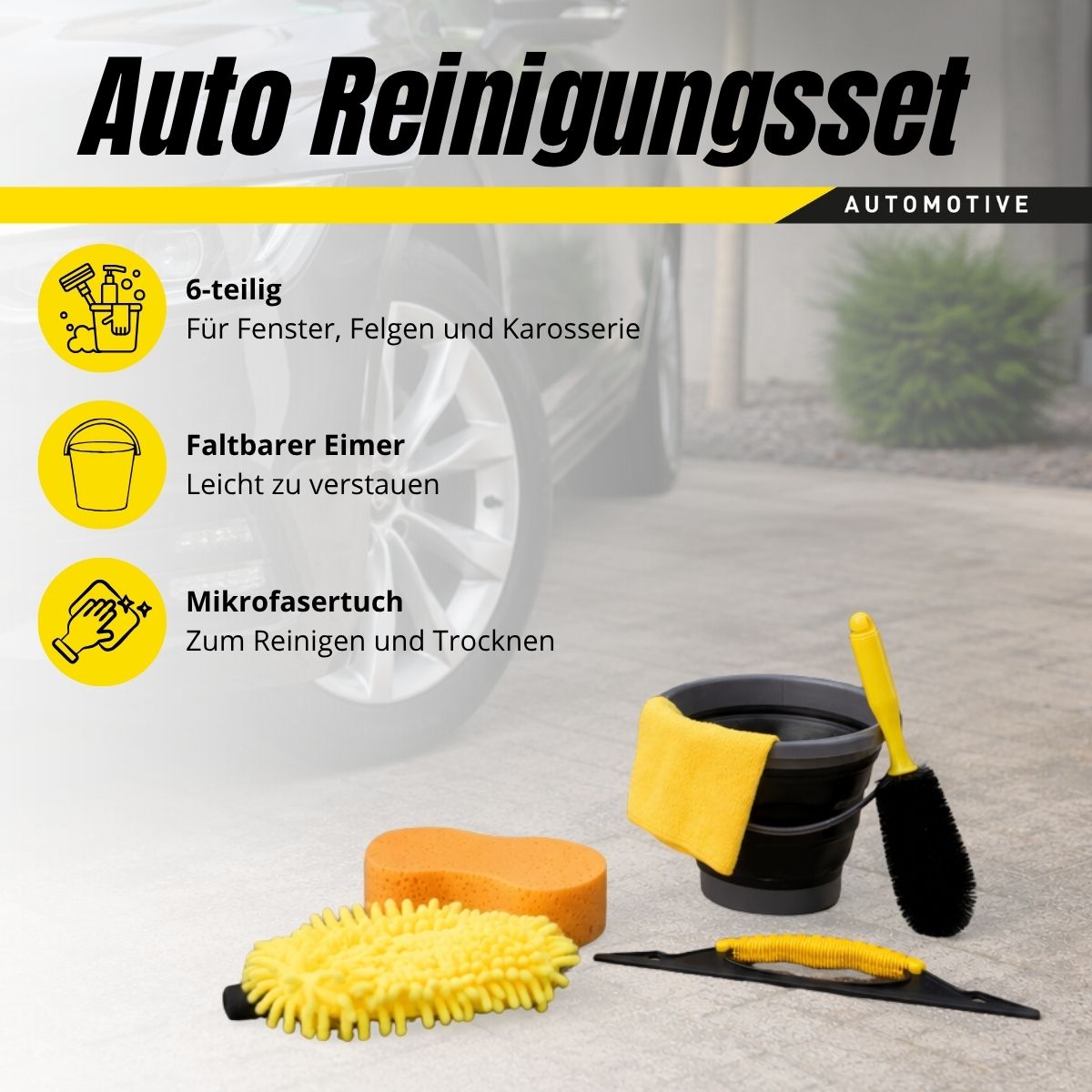 Car Cleaning Kit 6Pc