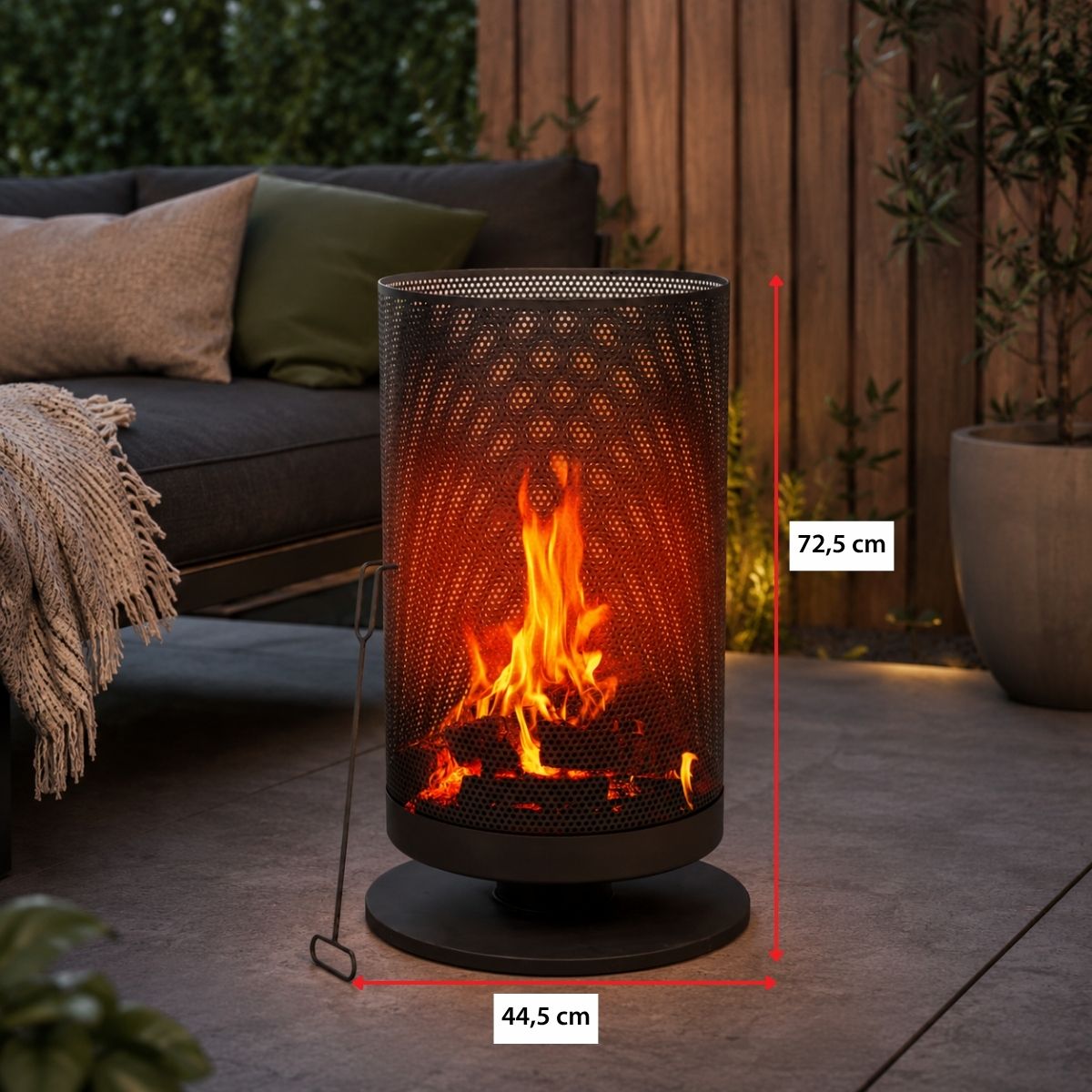 Fire Basket Ø44,5X72,5Cm